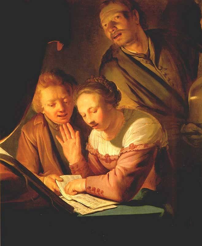 GREBBER, Pieter de Musical Trio oil painting image